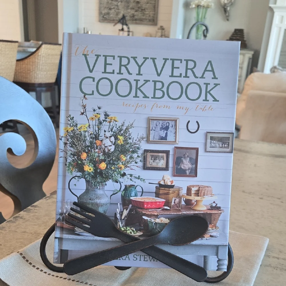 Signed VeryVera Cookbook and Stand/Inscribed Edition.